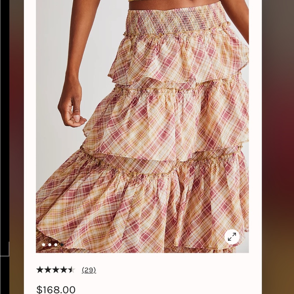 NWT Free People Sawyer Maxi Skirt - Small